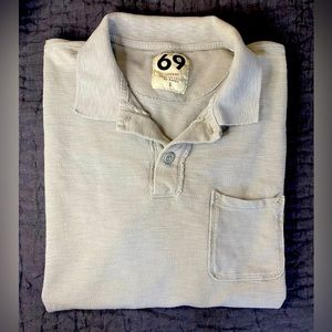 Gap 1969 Short Sleeve Slub Polo